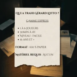 Qui a trahi Gérard Lotto ?