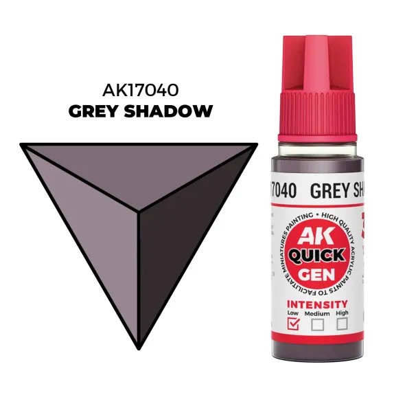 Quick Gen Color Ak Interactive - Grey Shadow