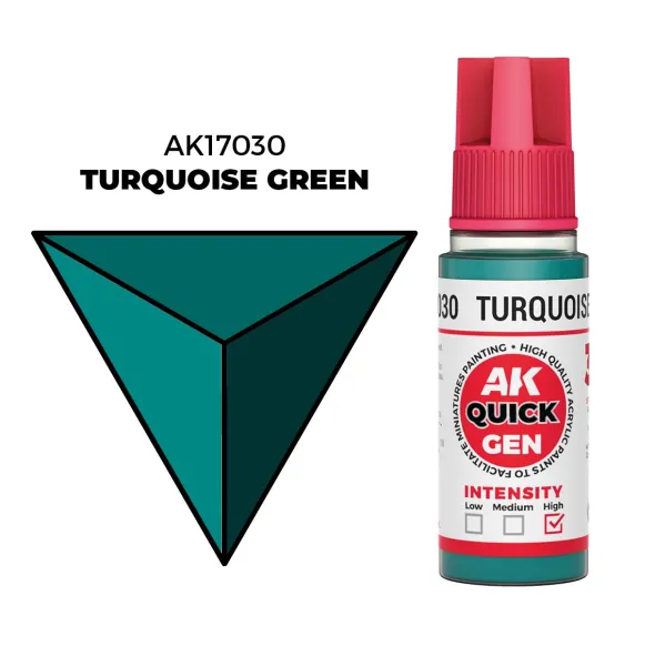 Quick Gen Color Ak Interactive - Turquoise Green