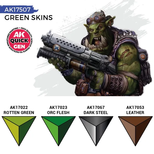Quick Gen Set Ak Interactive - Green Skins