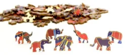 Rainbow Puzzle en bois - Elephant - 120 pièces