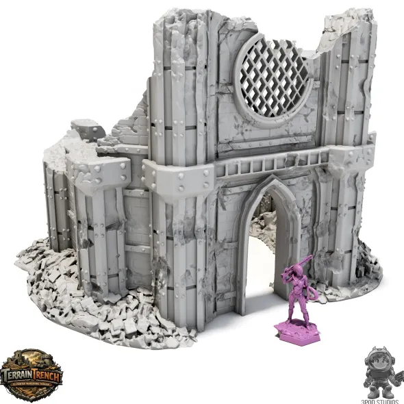 Ruined Chapel - Wargame Scenery