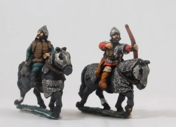 Russian 1300-1500: Heavy Cavalry with Bow, on Armoured Horse (Mail)