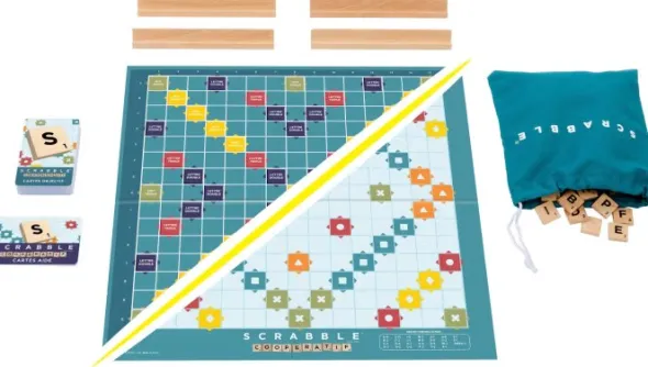 Scrabble Classique - 2 Jeux en 1 - Version Bois