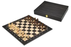 Set d'échecs de Tournoi, case 50 mm - Noir