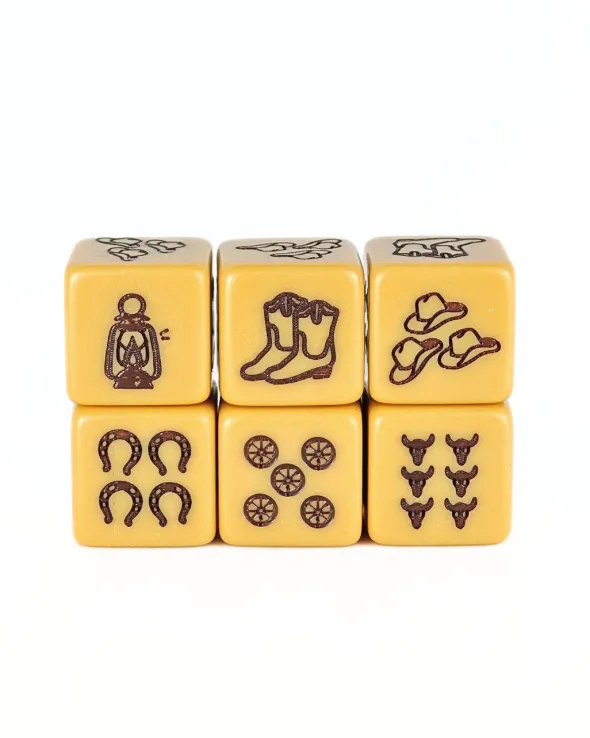 Set de 4 D6 - Cowboy
