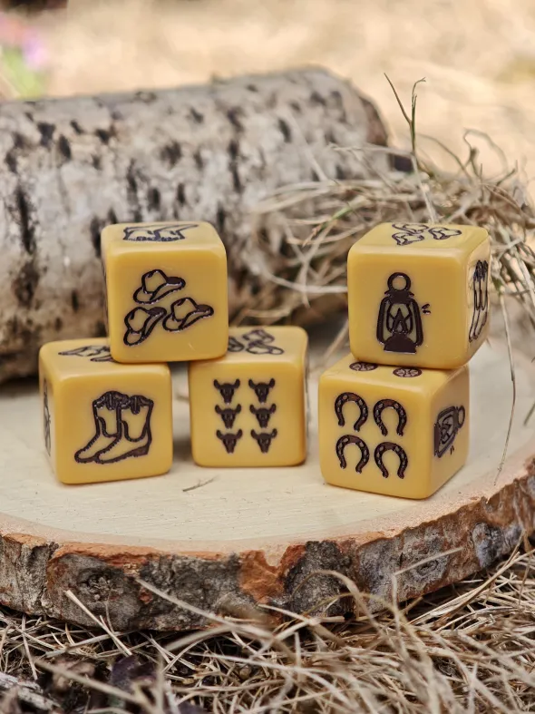 Set de 4 D6 - Cowboy