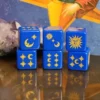 Set de 4 D6 – Lune et Soleil