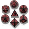 Set de Dés Dragon Noir et Rouge