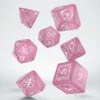 Set de dés Elfique Shimmering Rose & Blanc