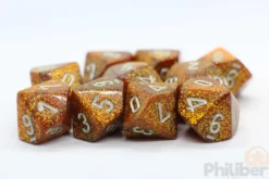 Set de 10 Dés 10 Faces Chessex : Glitter