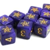 Set de 9 Dés 6 Faces Elder Dice: The Astral Elder Sign Mystic Purple