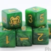 Set de 9 Dés 6 Faces Elder Dice: The Brand of Cthulhu Drowned Green