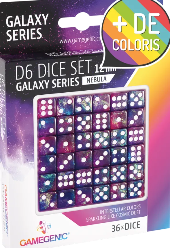 Set de 36 Dés à 6 faces - Galaxy Series