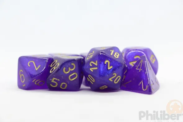 Set de 7 Dés JDR Chessex : Borealis
