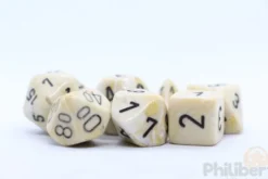Set de 7 Dés JDR Chessex : Marble