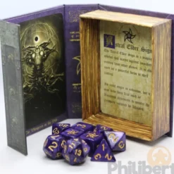 Set de 9 Dés JDR Elder Dice: Astral Elder Sign (Mystic Purple)