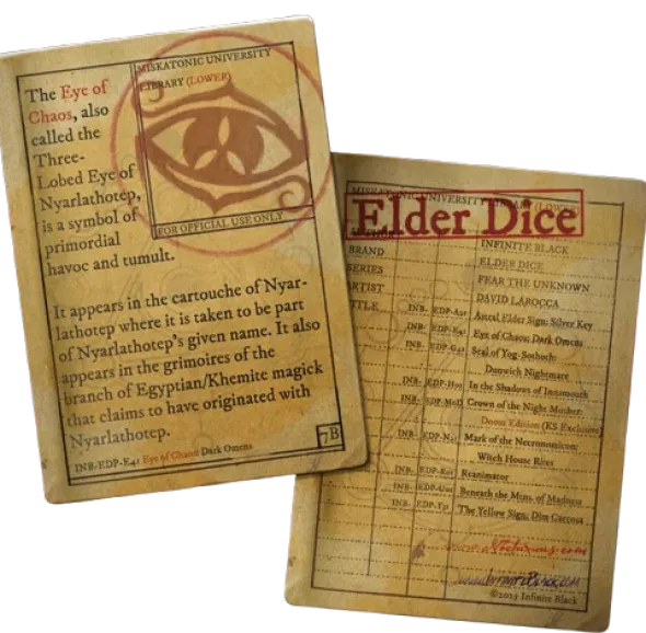 Set de 10 Dés JDR Elder Dice: Eye of Chaos: Dark Omens