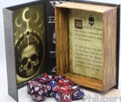 Set de 9 Dés JDR Elder Dice: Mark of the Necronomicon (Bone White on Blood)