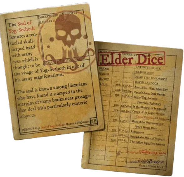 Set de 10 Dés JDR Elder Dice: Seal of Yog-Sothoth: Dunwich Nightmare