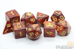 Set de 9 Dés JDR Elder Dice: The Brand of Cthulhu Dice (Red)