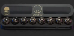 Set de 8 Dés JDR - Orbidice Royal Nox Black & Gold
