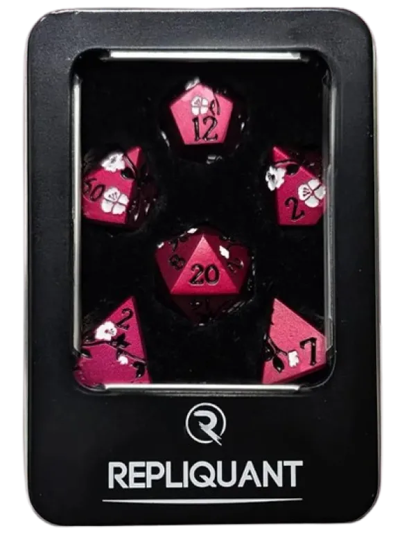 Set de 7 Dés JDR Répliquant - Blossom Fushia