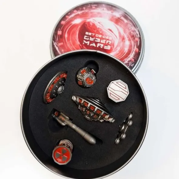 Set de 7 Dés JDR Répliquant : Cyber