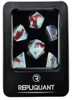 Set de 7 Dés JDR Répliquant - Dragon UV Printing