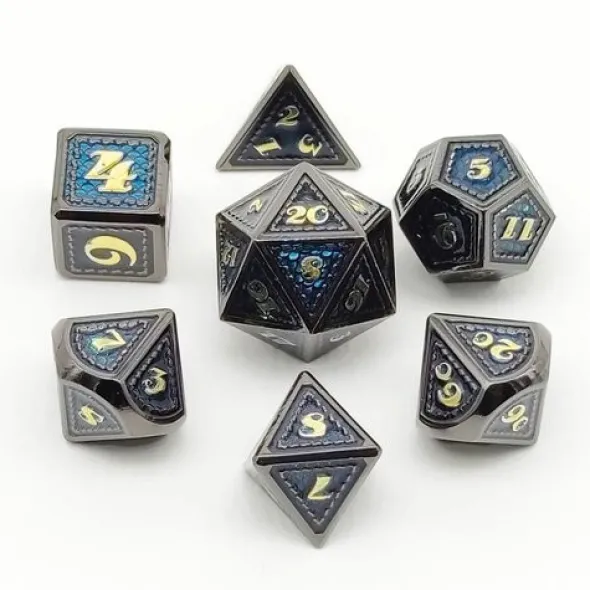 Set de 7 Dés JDR Répliquant : Dragons