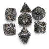 Set de 7 Dés JDR Répliquant : Hollow Nécromancien Acier