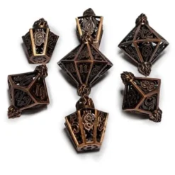 Set de 7 Dés JDR Répliquant : Lanterne et Potions de Feu