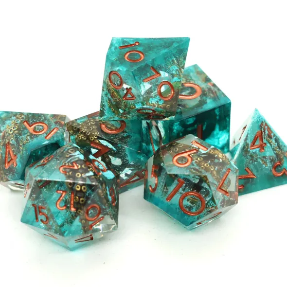Set de 7 Dés JDR Répliquant Tentacules