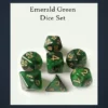 Set de dés vert émeraude