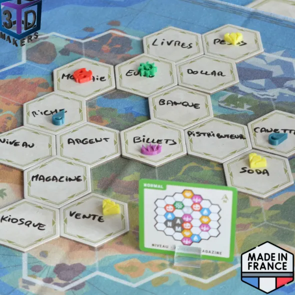 Set de jetons améliorés compatible L’Île des Mots Dits