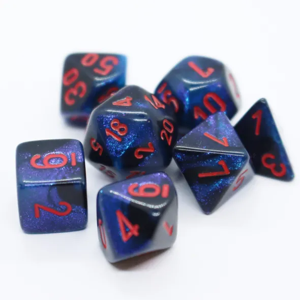 Set de 7 Mini Dés JDR Chessex : Gemini
