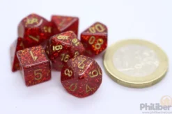 Set de 7 Mini Dés JDR Chessex : Glitter