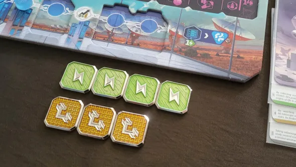 SETI : Ensemble de jetons en métal émaillé
