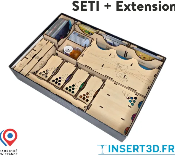 SETI + extension - Insert de jeu compatible - livré assemblé