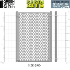 Set Imprimé en 3D - Grille Simple Torsion 70mm