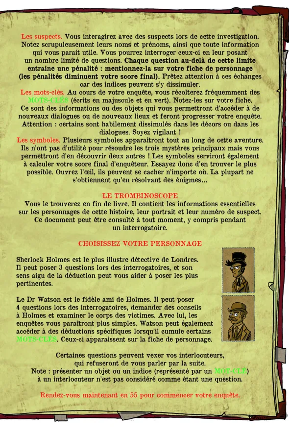 Sherlock Holmes - La BD dont vous êtes le Héros : Mystères à Sorrowdale Manor