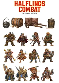 Skinny Minis - Halflings Combat