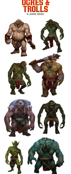 Skinny Minis - Ogres & Trolls