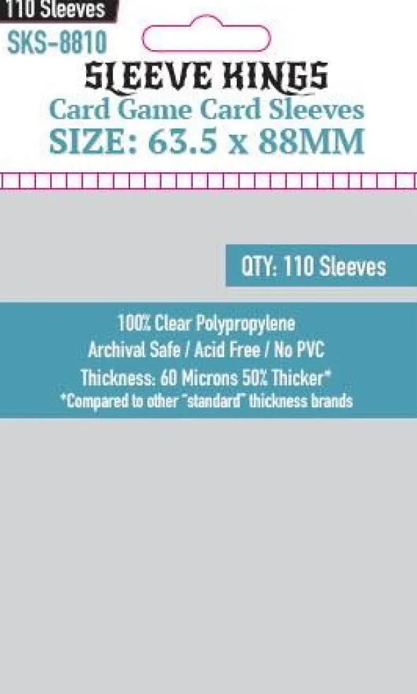 Sleeve Kings - Card Game Card - 63.5x88mm - 110p