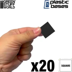 Socles Carrés 25mm en Plastique