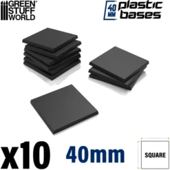 Socles Carrés 40mm en Plastique