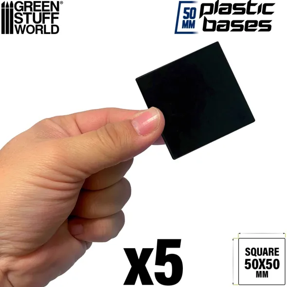 Socles Carrés 50mm en Plastique