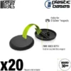 Socles de Plastique Ronds 30mm - Bords Arrondis
