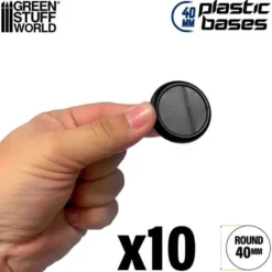 Socles de Plastique Ronds 40mm - Bords Arrondis