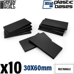 Socles Rectangulaires 30x60mm en Plastique